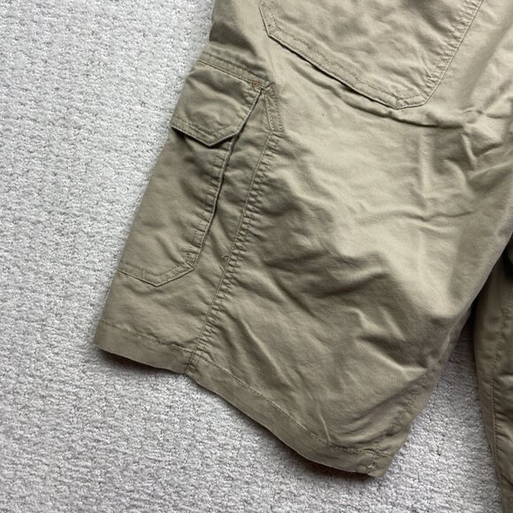 BC Clothing Expedition Shorts Mens 36 Beige Cargo Stretch Outdoor Fishing Belted - Picture 10 of 13